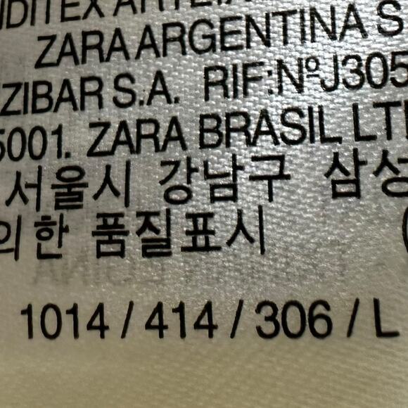 Zara Fuzzy Yellow Cropped Sweater Size Large NWT Scoop Neck Spring Faux Mohair - Picture 9 of 13